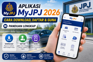 Panduan lengkap aplikasi MyJPJ merangkumi muat turun, pendaftaran, dan semua fungsi utama