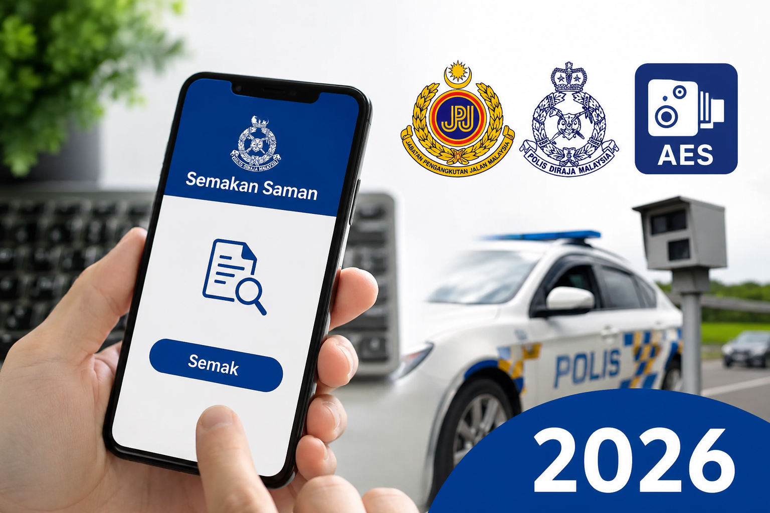 Cara Semak Saman Online 2026 (JPJ, PDRM & AES)