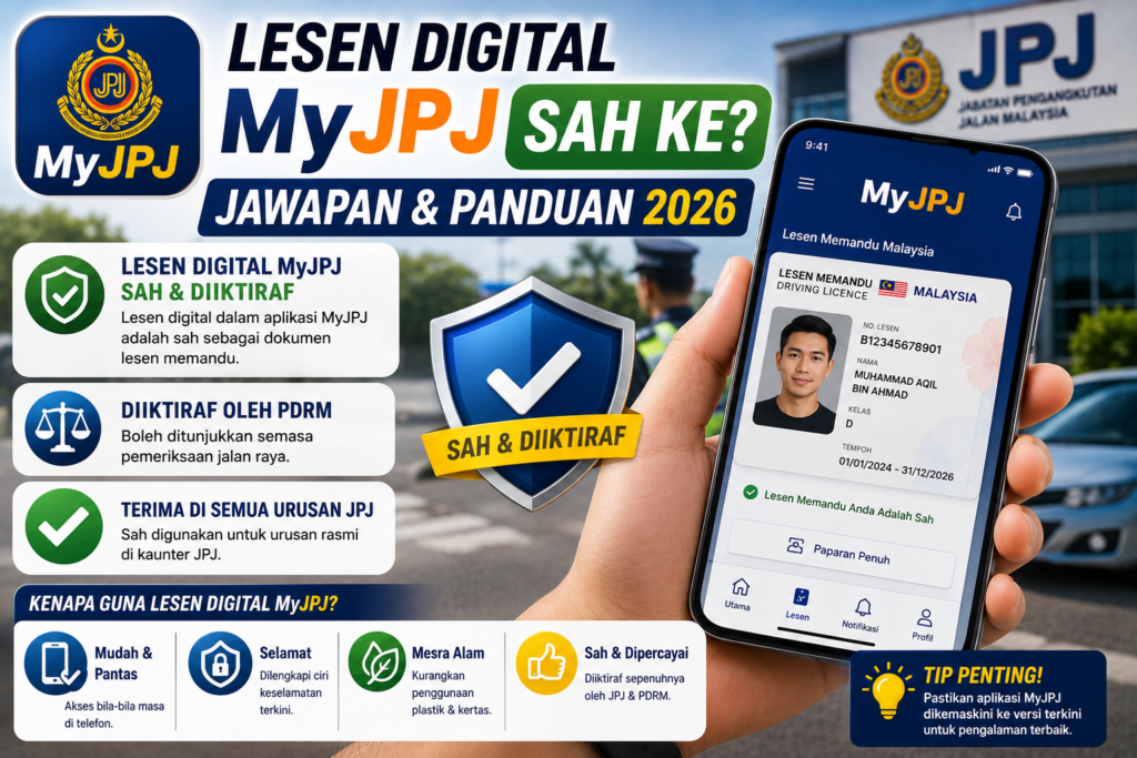 Lesen Digital MyJPJ Sah Ke? Jawapan & Panduan 2026