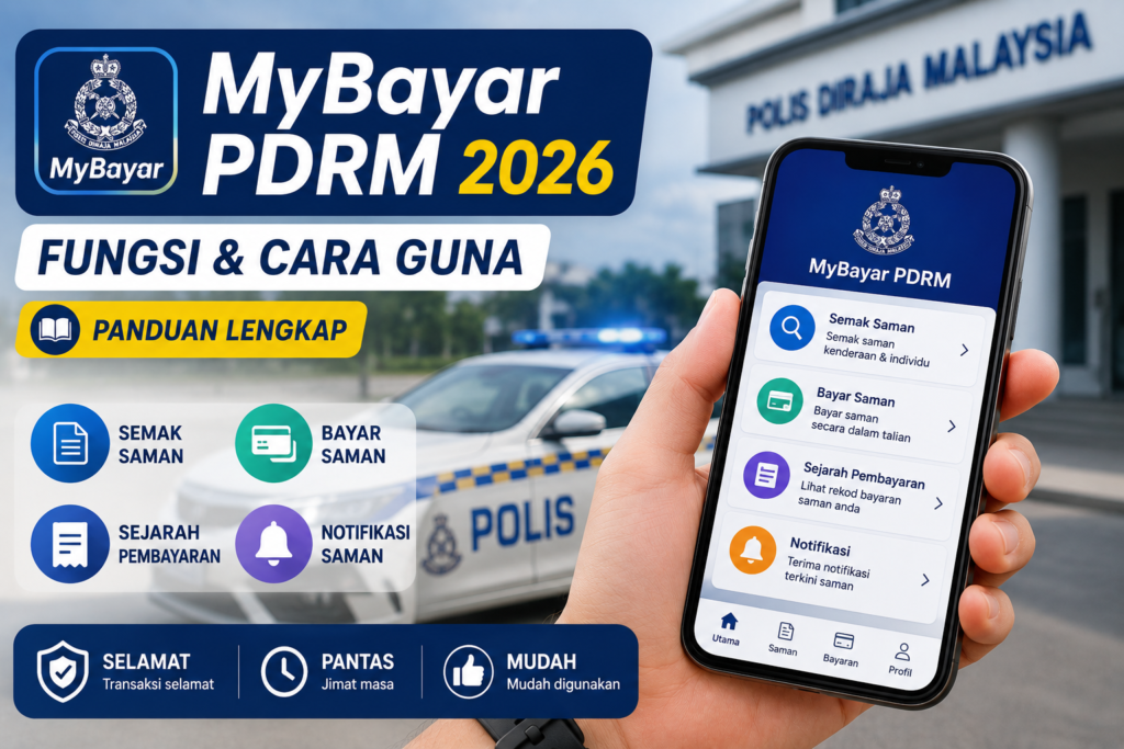 MyBayar PDRM — Cara Semak & Bayar Saman Polis Online (2026)