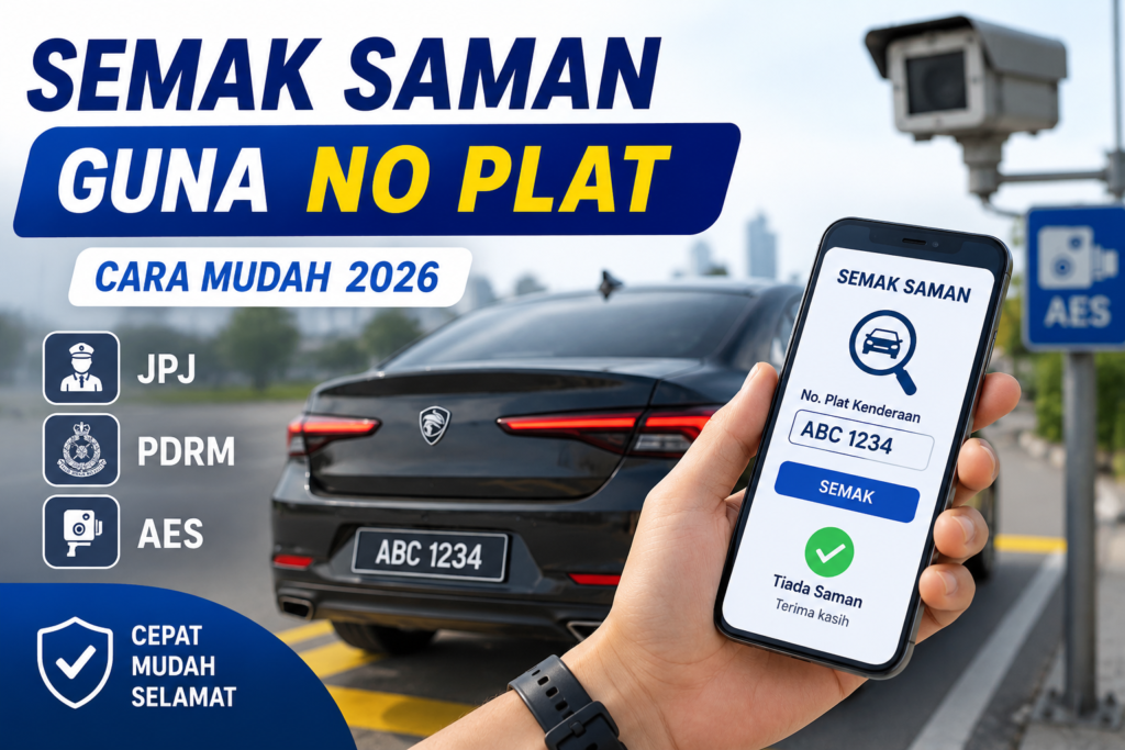 Semak Saman Guna No Plat — Cara Mudah 2026